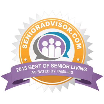 SeniorAdvisor.com 2015 Best of Senior Living Award